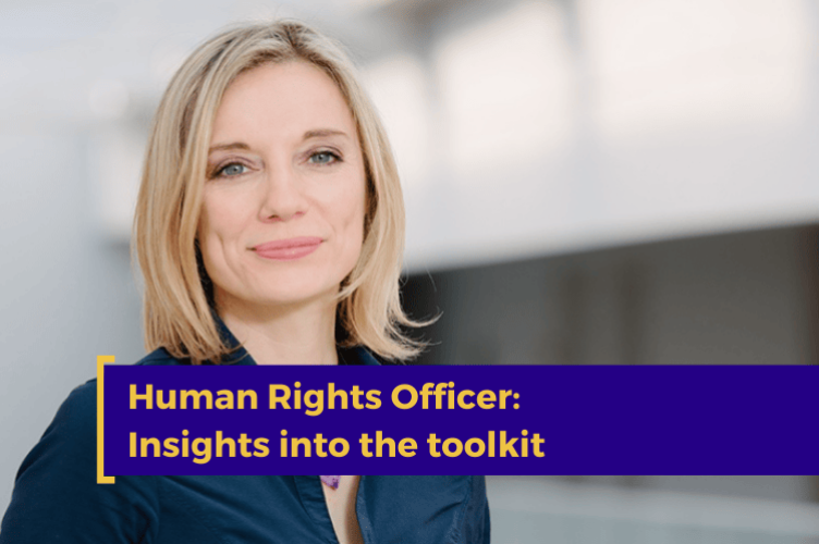 ESCP masterclass - CS3D and Human Rights Officer: Insights into a toolkit