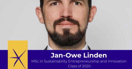 Jan-Owe Linden, Alum of the Master in Sustainability Entrepreneurship and Innovation