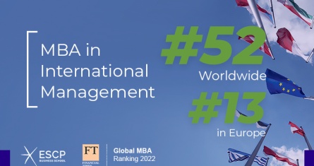 ESCP Business School successfully enters the Financial Times Global MBA Rankings for the first time