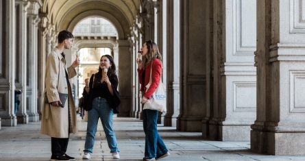 Turin Campus with students